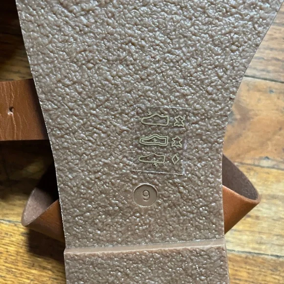 EUC Madewell Women's Boardwalk Ankle-Strap Sandal in English Saddle Size 9 - Picture 9 of 10